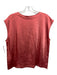 Lilla P Size M Salmon Pink Polyester Blend Satin Sleeveless Round Neck Boxy Top Salmon Pink / M