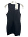 COS Size S Black Nylon Blend Sleeveless Solid Body Con Above Knee Dress Black / S