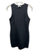 COS Size S Black Nylon Blend Sleeveless Solid Body Con Above Knee Dress Black / S