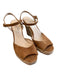 Michael Kors Shoe Size 6.5 Light Brown Suede Peep Toe Ankle Buckle Shoes Light Brown / 6.5