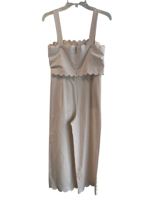 Rebecca Taylor Size 4 Off White Cotton & Viscose Back Zip Sleeveless Dress Off White / 4