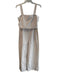 Rebecca Taylor Size 4 Off White Cotton & Viscose Back Zip Sleeveless Dress Off White / 4