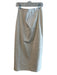 By Anthropologie Size 4 Ivory Cotton Blend Side Zip seam detail High Slit Skirt Ivory / 4