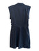 Veronica Beard Size 6 Black Cotton Blend Sleeveless Button Down Collared Dress Black / 6
