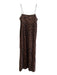 Rails Size Medium Brown & Black Cotton All Over Print Side Zip Lined Dress Brown & Black / Medium