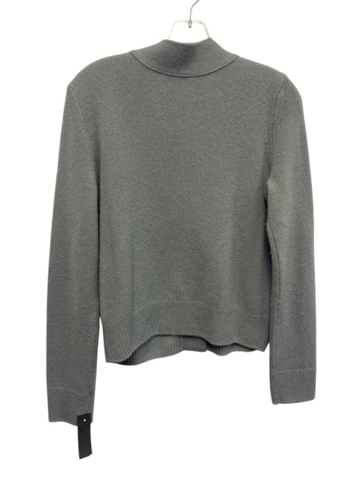 Vince Size M Grey Cashmere Button Front Long Sleeve V Neck Cardigan Grey / M