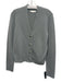 Vince Size M Grey Cashmere Button Front Long Sleeve V Neck Cardigan Grey / M