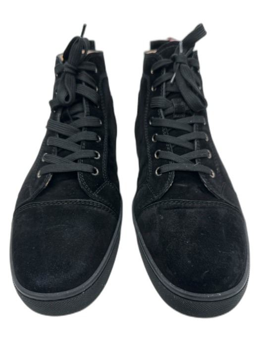 Christian Louboutin Shoe Size 43.5 Black Suede Solid Sneaker Men's Shoes Black / 43.5