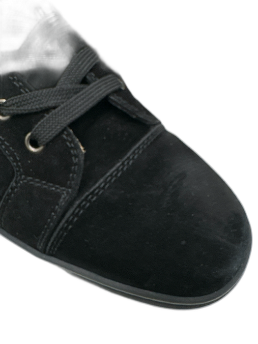 Christian Louboutin Shoe Size 43.5 Black Suede Solid Sneaker Men's Shoes Black / 43.5