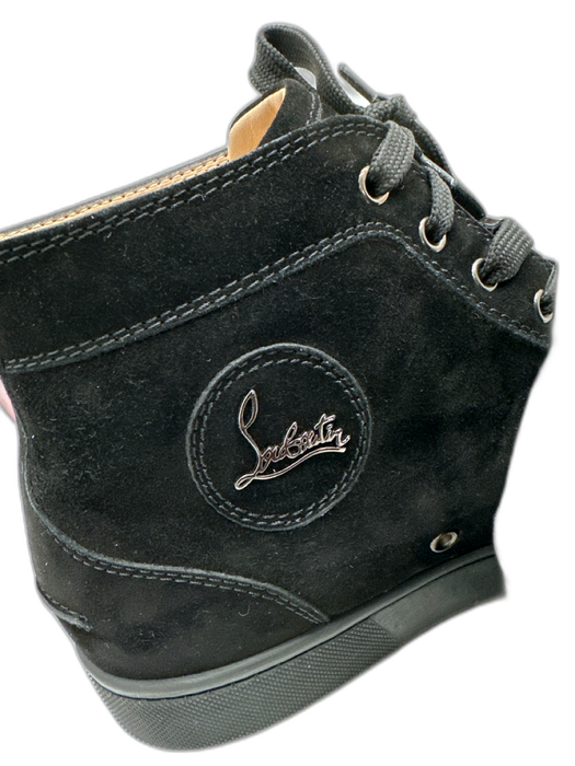 Christian Louboutin Shoe Size 43.5 Black Suede Solid Sneaker Men's Shoes Black / 43.5
