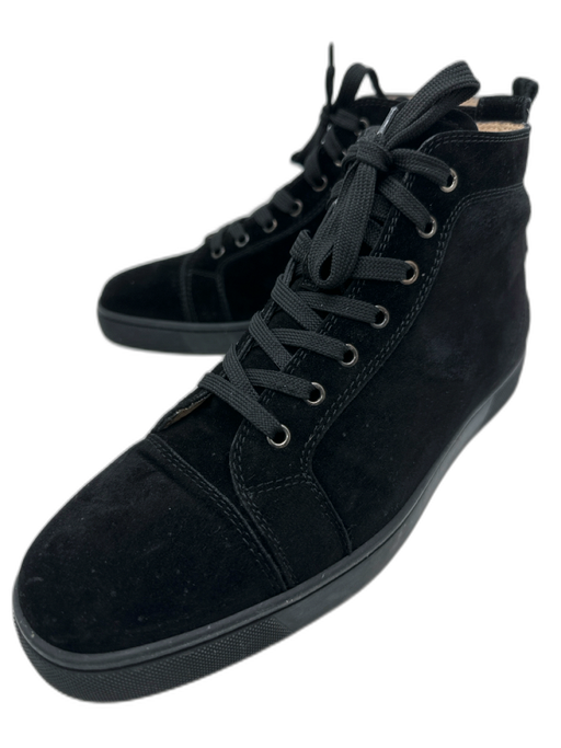 Christian Louboutin Shoe Size 43.5 Black Suede Solid Sneaker Men's Shoes Black / 43.5