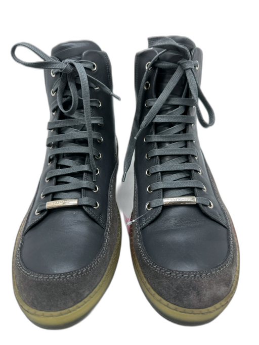 Dior Shoe Size 43 Gray Leather Solid Sneaker Men's Shoes Gray / 43