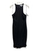 Likely Size 6 Black Polyester Blend Sleeveless Feather detail Back Zip Dress Black / 6
