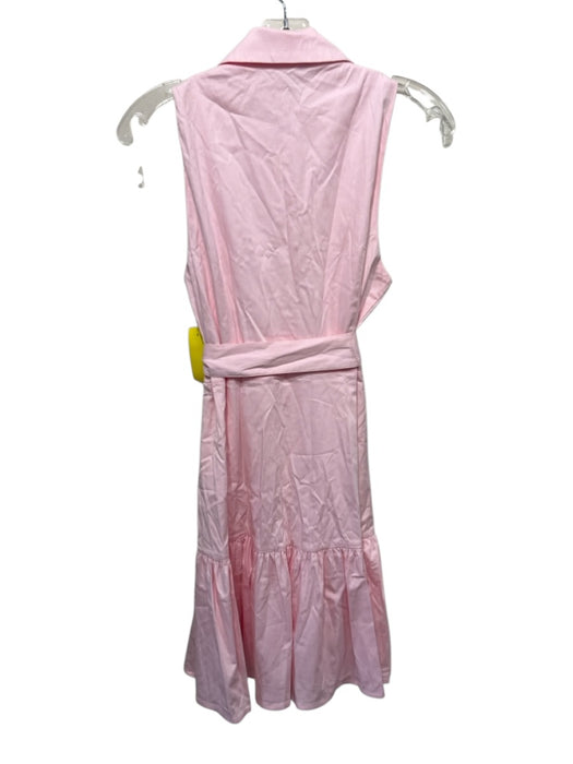 Abbey Glass Size M Light Pink Cotton Blend Sleeveless Button Front Shirt Dress Light Pink / M