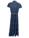 Alice + Olivia Jeans Size 8 Medium dark wash Cotton Denim Cap Sleeve Dress Medium dark wash / 8