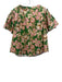 Misa Size M Green, Pink & Beige Cotton Floral Shirred Waist Maxi Skirt Set Green, Pink & Beige / M
