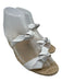 Alexandre Birman Shoe Size 38.5 White & Beige Leather Upper Knot Detail Sandals White & Beige / 38.5