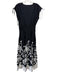 Derek Lam 10 Crosby Size 6 Black & White Cotton Blend Floral Embellishment Dress Black & White / 6