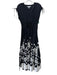 Derek Lam 10 Crosby Size 6 Black & White Cotton Blend Floral Embellishment Dress Black & White / 6