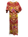 Andrea Iyamah Size S/M Orange, Pink & Yellow Viscose Blend Sunset Print Dress Orange, Pink & Yellow / S/M