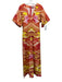 Andrea Iyamah Size S/M Orange, Pink & Yellow Viscose Blend Sunset Print Dress Orange, Pink & Yellow / S/M