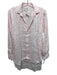 Frank & Eileen Size S White & Pink Linen Floral Long Sleeve Button Up Top White & Pink / S