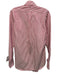 Ann Mashburn Size M Pink & White Cotton Long Sleeve Stripe Blouse Top Pink & White / M