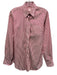 Ann Mashburn Size M Pink & White Cotton Long Sleeve Stripe Blouse Top Pink & White / M