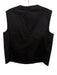 Frances Valentine Size M Black Cotton & Spandex Sleeveless Raw Hem Top Black / M