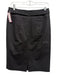 Frances Valentine Size 8 Black Cotton & Spandex Buttons Flap Pockets Skirt Black / 8