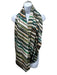 Zero + Maria Cornejo White, Green & Multi Silk Blend Abstract Print Circle scarf White, Green & Multi