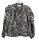 Mille Resort & Travel Size XS Green, Blue, Brown Cotton Long Sleeve Blouse Top Green, Blue, Brown / XS