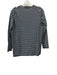 Ann Mashburn Size XS Navy Blue & White Cotton Long Sleeve Horizontal Stripe Top Navy Blue & White / XS
