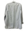 Ann Mashburn Size M Blue & White Cotton Long Sleeve Stripe 1/4 Button Top Blue & White / M