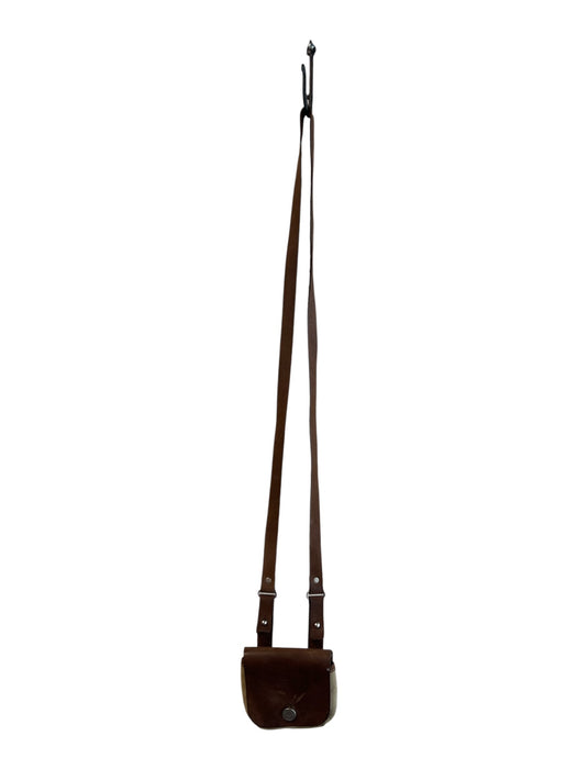 Armani Jeans Brown & Tan Leather & Canvas Cross Body Bag Brown & Tan / XS