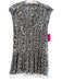 Poupette St. Barth Size XS Black & White Viscose Sleeveless All Over Print Dress Black & White / XS