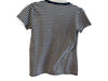 Ann Mashburn Size Small Navy & white Cotton Striped Short Sleeve V Neck Top Navy & white / Small