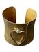No Brand Brass Metal Heart Cuff Bracelet Brass