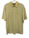 Masters Collection Size M Yellow & Black Cotton Striped Polo Men's Short Sleeve Yellow & Black / M
