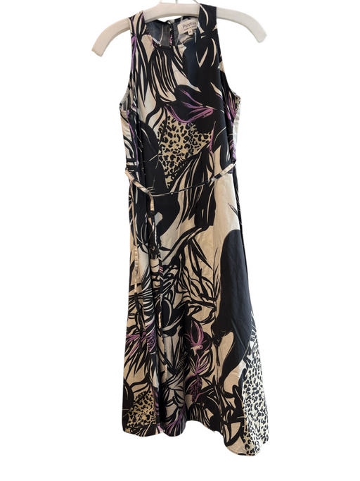 Psophia Vazquez de Castro Size XS Black & Purple Multi No Fabric Tag Dress Black & Purple Multi / XS