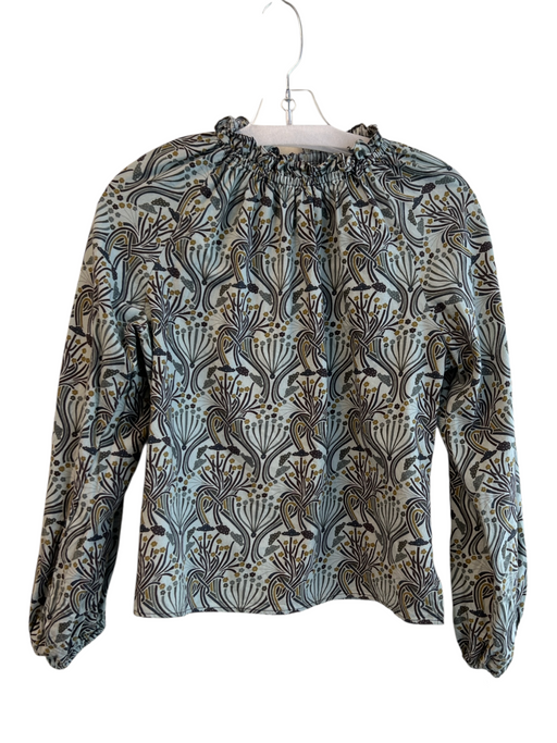 Shannon Mclean Size Est S Green No Fabric Tag Long Sleeve Floral Print Top Green / Est S