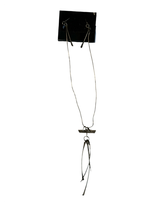 No Brand Silver Metal Sterling Silver Dangle Made in Italy Earrings Silver