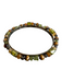 No Brand Green & Brown Metal Beaded Bangle Bracelet Green & Brown