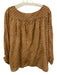 Nani Pani Size One Size Brown Cotton Printed Boat Neck Long Sleeve Top Brown / One Size