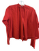 Apiece Apart Size 0 Rust Viscose Long Sleeve Round Split Neck Top Rust / 0