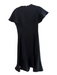 Carolina Herrera Size 2 Black Polyester Blend Short Sleeve Round Neck Dress Black / 2