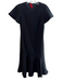 Carolina Herrera Size 2 Black Polyester Blend Short Sleeve Round Neck Dress Black / 2