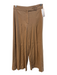 Alice & Olivia Size 2 Light Brown Viscose Blend Zip Fly Wide Leg Mid Rise Pants Light Brown / 2