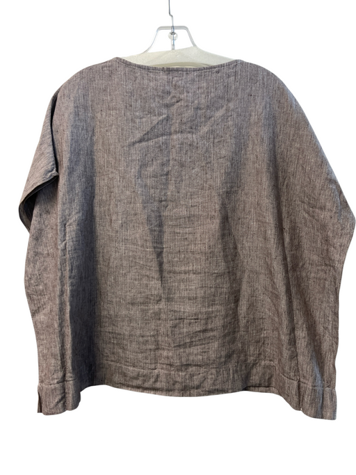 Ann Mashburn Size XS Brown No Fabric Tag Round Neck Drop Shoulder Boxy Fit Top Brown / XS