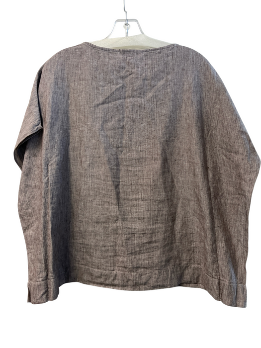 Ann Mashburn Size XS Brown No Fabric Tag Round Neck Drop Shoulder Boxy Fit Top Brown / XS